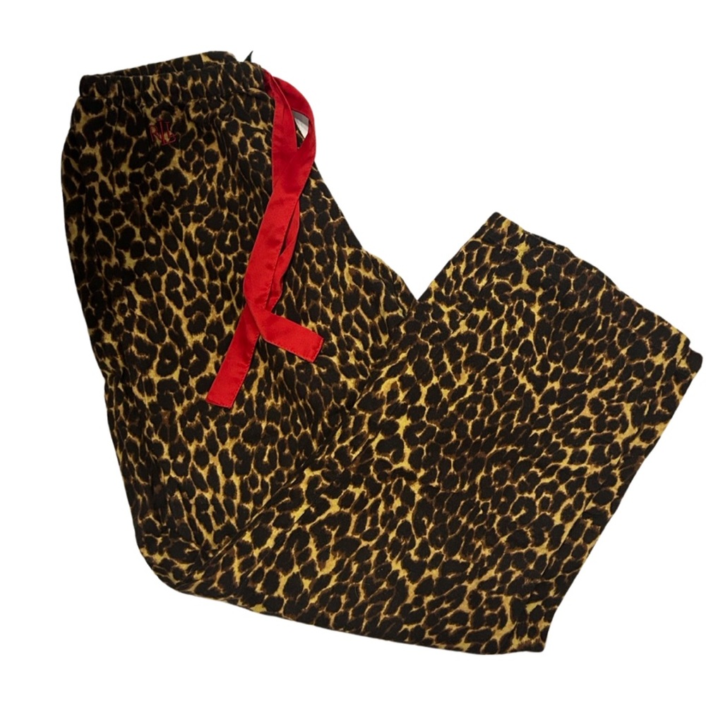 Ralph Lauren leopard pj bottoms size small
